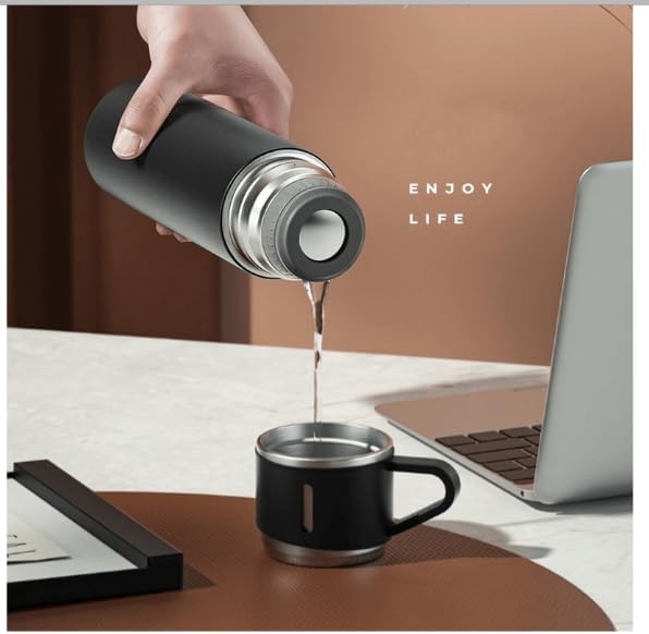 Termo Inteligente Vacuum -  Set Premium de Termo al Vacío 500ml + 3 Tazas