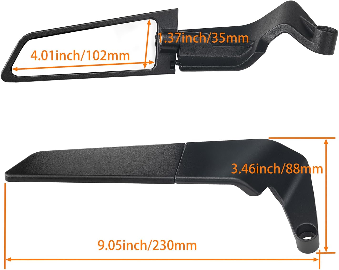 Espejos Alerón Stealth para Moto - Estilo Deportivo y Aerodinámico