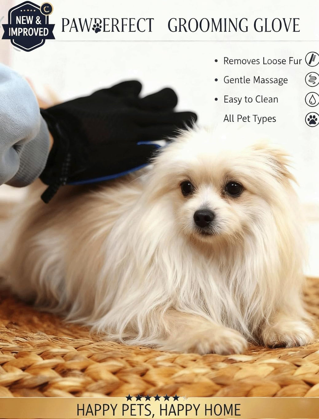 PetCare Elite – Guante de Aseo 2 en 1 (Masaje & Limpieza)