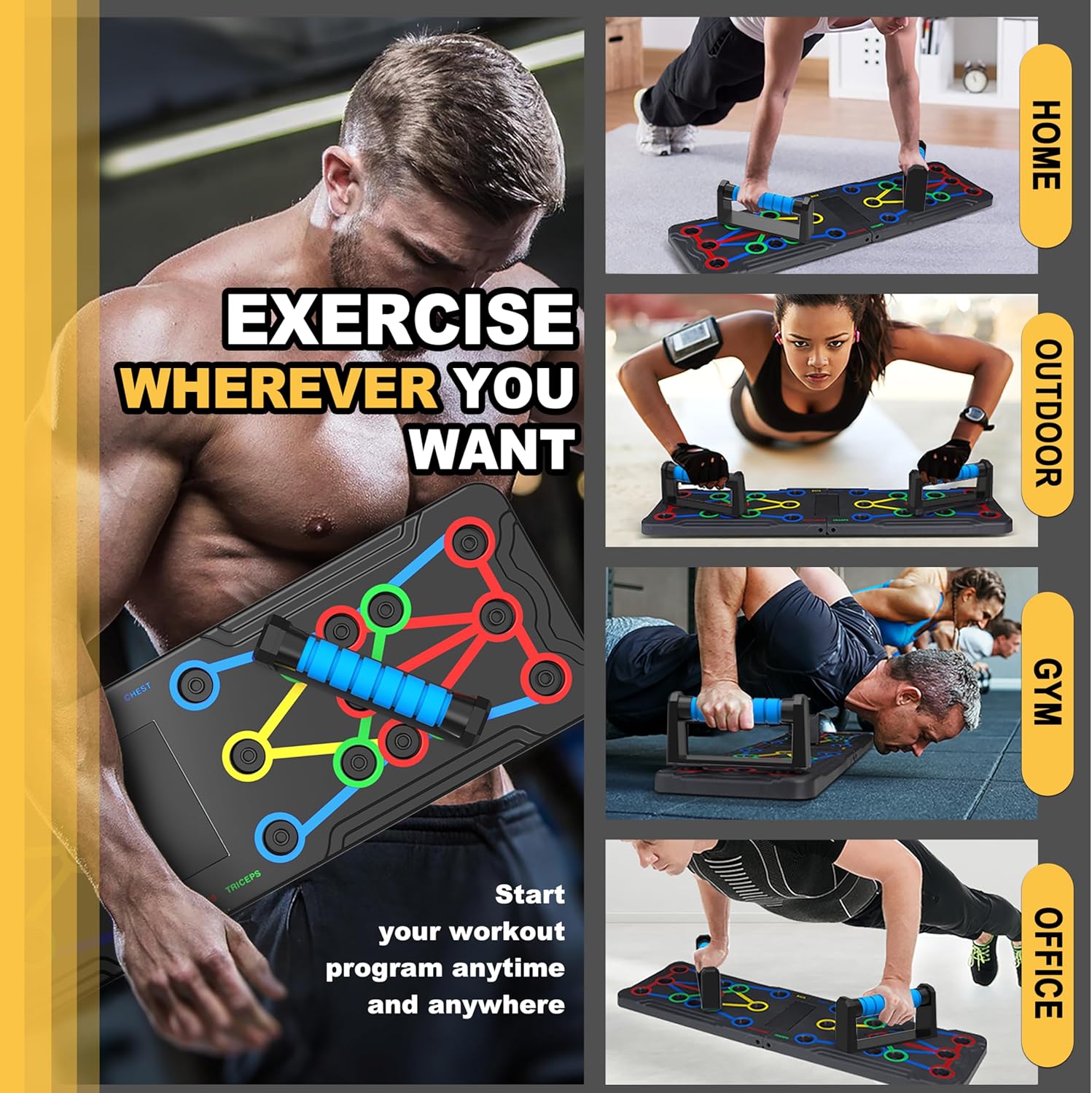 Tabla de Push Up Multifuncional Elite