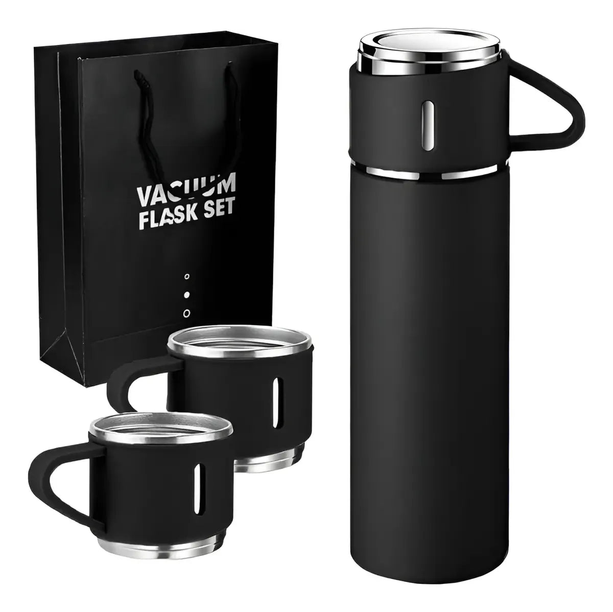 Termo Inteligente Vacuum -  Set Premium de Termo al Vacío 500ml + 3 Tazas
